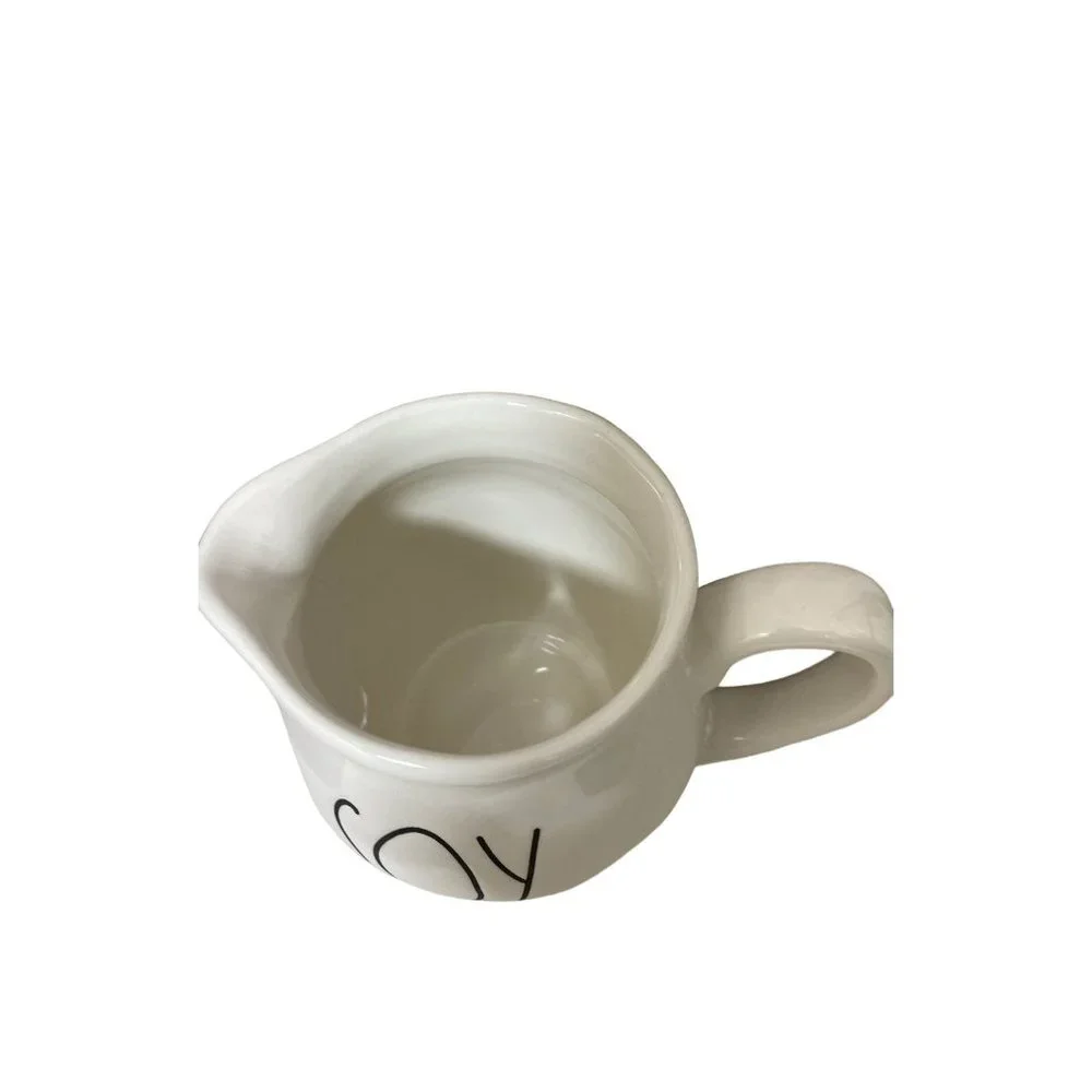 Rae Dunn Soy Creamer Pitcher White Ceramic Farmhouse Artisan Coffee Bar‎ NWT